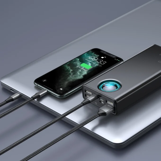 Външна батерия Baseus Ambilight Digital Display 30000mAh, 65W (PPLG000101) - Image 11