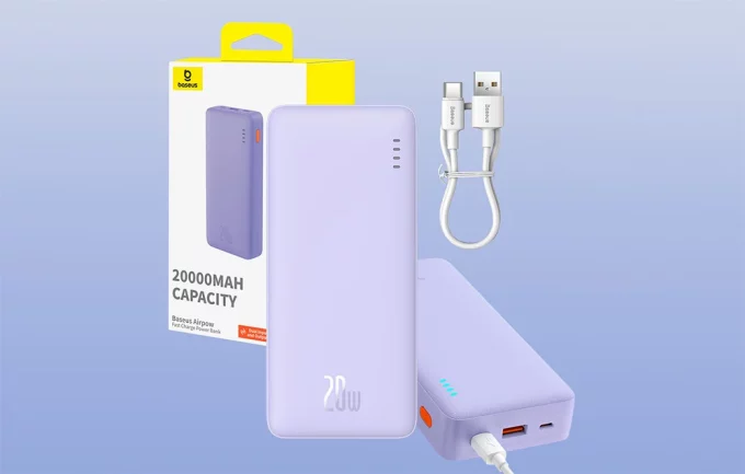 Външна батерия Baseus Airpow, 20000mAh, 20W - Image 30