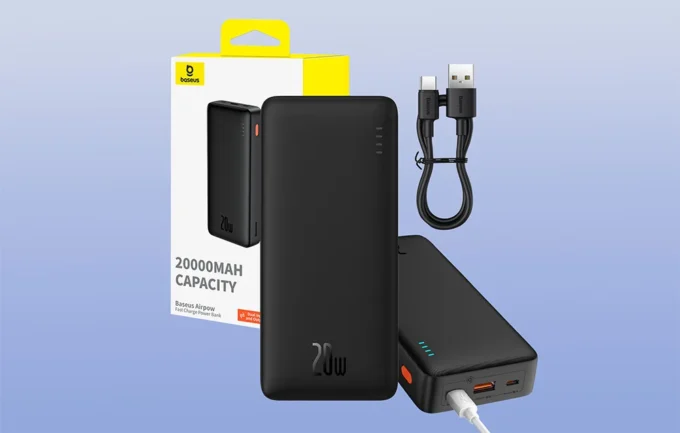 Външна батерия Baseus Airpow, 20000mAh, 20W - Image 29
