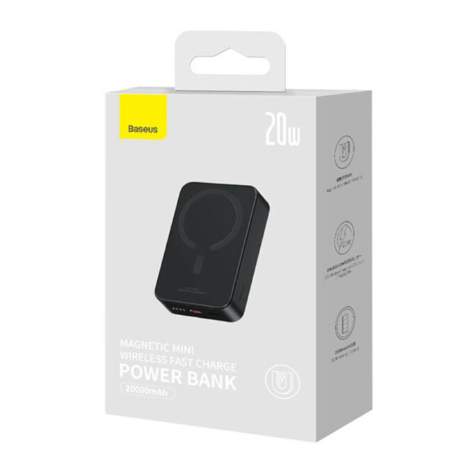 Безжична външна батерия Baseus Magnetic Mini, 20000mAh, 20W (PPCX150001) - Image 8