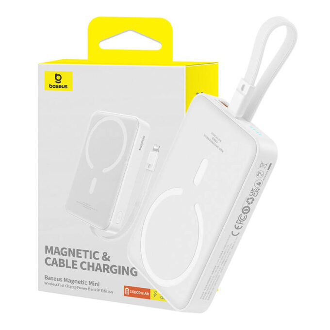 Безжична външна батерия Baseus Magnetic Mini, 10000mAh, 20W (P10022109223-00) - Image 6