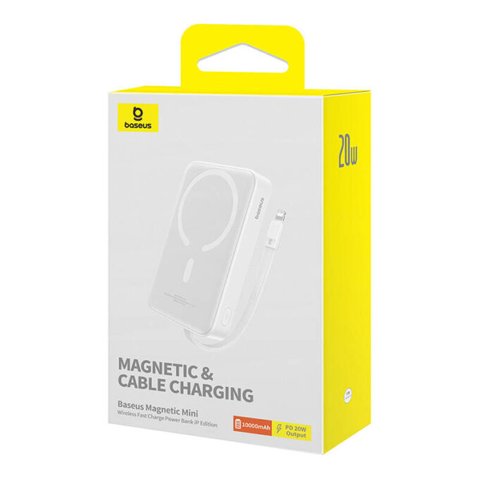 Безжична външна батерия Baseus Magnetic Mini, 10000mAh, 20W (P10022109223-00) - Image 7