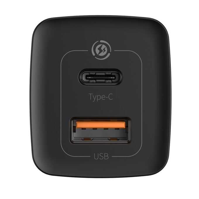 Зарядно устройство 220V BASEUS 65W, USB-A, USB-C, GaN2 Lite (CCGAN2L-B01) - Image 2