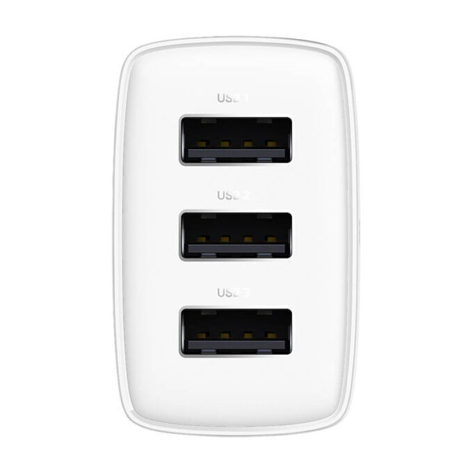Зарядно устройство 220V Baseus 17W, 3xUSB-A, Compact Series - Image 6