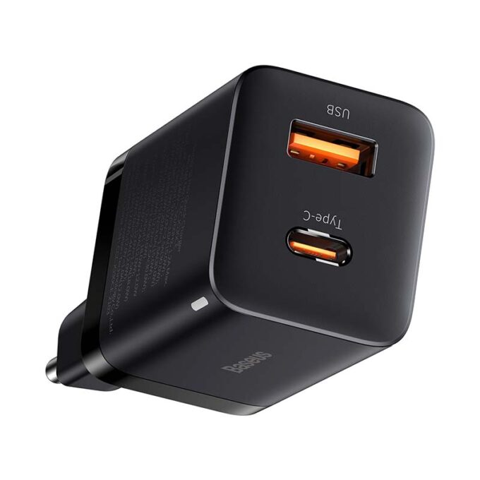 Зарядно устройство 220V Baseus 30W, USB-C, USB-A, Super Si Pro, Quick Charger - Image 6
