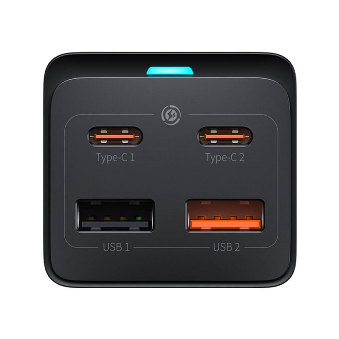Зарядно устройство 220V BASEUS 65W, 2xUSB-A, 2xUSB-C, AC, GaN3 Pro (PSZM000901) - Image 3