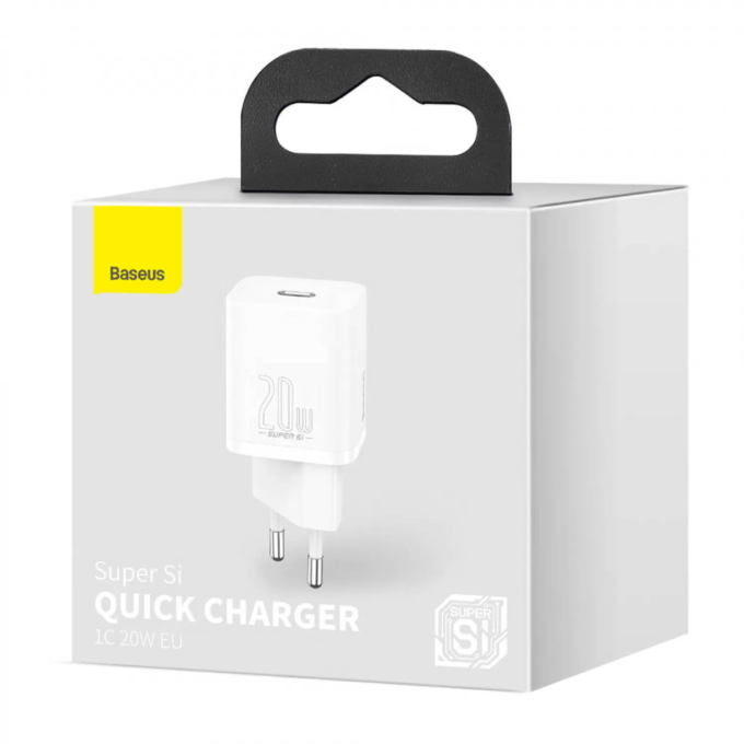 Зарядно устройство 220V BASEUS 20W, USB-C, Super Si - Image 11