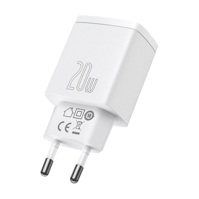 Зарядно устройство 220V Baseus 20W, USB-A, USB-C, 3A, Compact Series - Image 9
