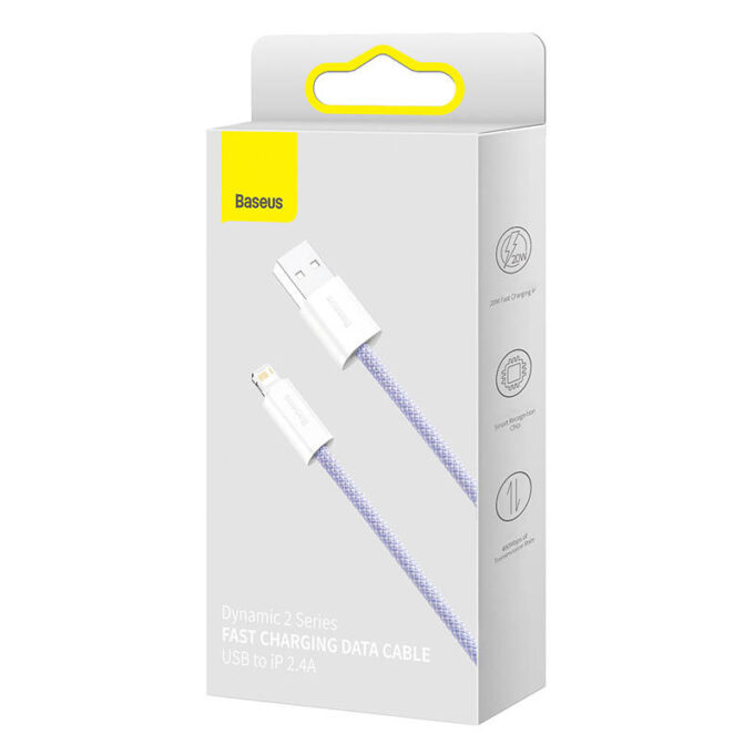 Кабел BASEUS USB-A - Lightning, 2м,2A, Dynamic 2 (CALD040105) - Image 4
