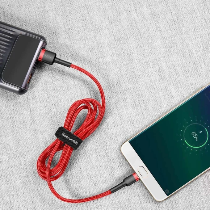 Кабел BASEUS USB-A - Micro USB, 1м, 2.4A CAFULE (CAMKLF-B09) - Image 6