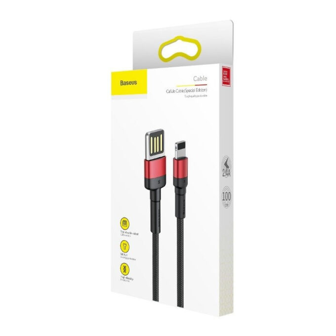 Кабел BASEUS USB-A - Lightning, 1м,2.4A, CAFULE - Image 11