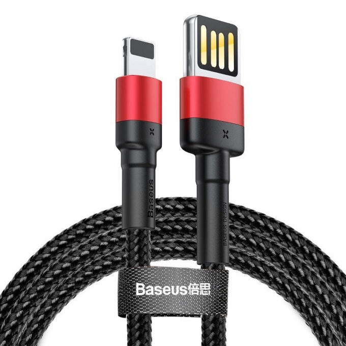 Кабел BASEUS USB-A - Lightning, 1м,2.4A, CAFULE - Image 2