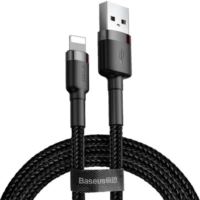 Кабел BASEUS USB-A - Lightning, 0.5м, 2.4A, CAFULE - Image 2