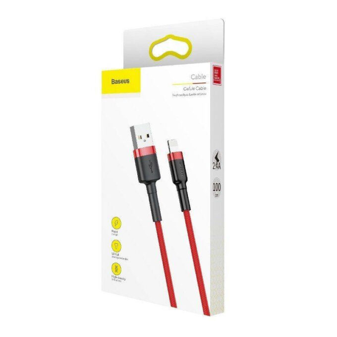 Кабел BASEUS USB-A - Lightning, 0.5м, 2.4A, CAFULE - Image 14