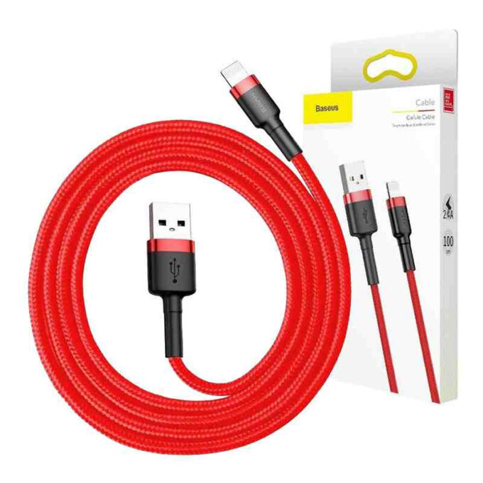 Кабел BASEUS USB-A - Lightning, 0.5м, 2.4A, CAFULE - Image 19
