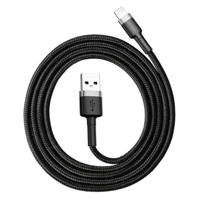 Кабел BASEUS USB-A - Lightning, 0.5м, 2.4A, CAFULE - Image 4