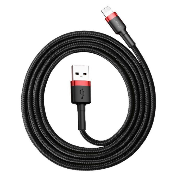 Кабел BASEUS USB-A - Lightning, 1м,2.4A, CAFULE - Image 4