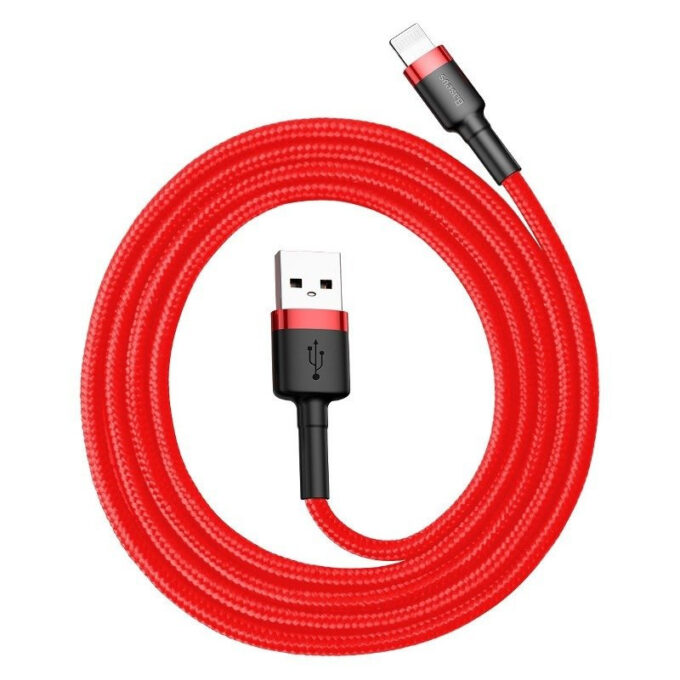 Кабел BASEUS USB-A - Lightning, 1м,2.4A, CAFULE - Image 2