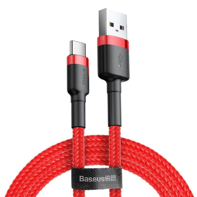 Кабел BASEUS USB-A - Type-C, 1м, 3A, Cafule