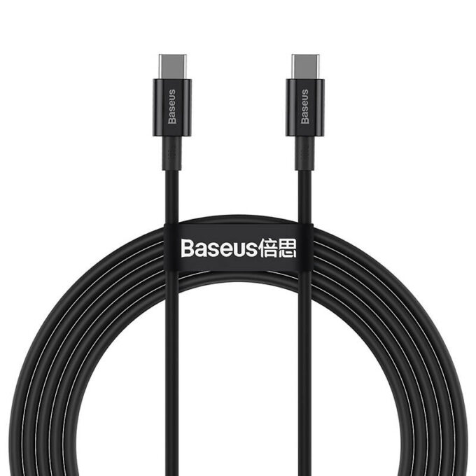 Кабел BASEUS Type-C - Type-C, 2м, 100W, Superior S