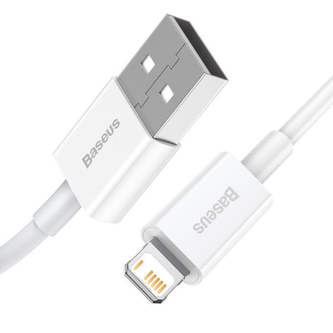 Кабел BASEUS USB-A - Lightning, 1.5м,2.4A, Superior (CALYS-B02) - Image 3