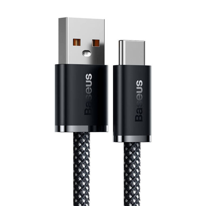 Кабел BASEUS USB-A - Type-C, 1м,5A,100W, Dynamic (CALD000616) - Image 4