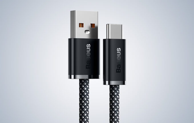 Кабел BASEUS USB-A - Type-C, 1м,5A,100W, Dynamic (CALD000616) - Image 5