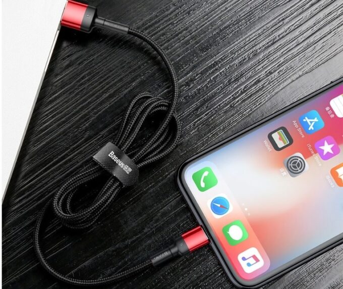 Кабел BASEUS USB-A - Lightning, 1м,2.4A, CAFULE - Image 10