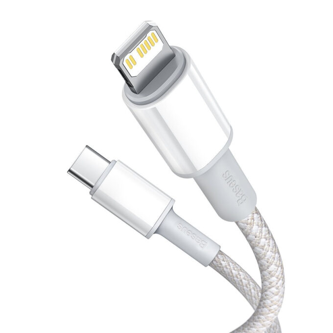 Кабел BASEUS Type-C - Lightning, 2м, 20W, High Density Braided, (CATLGD-A02) - Image 2