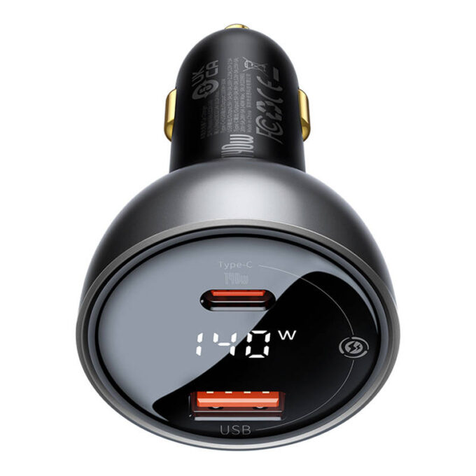 Зарядно за автомобил 12V BASEUS 140W, USB-A, USB-C + кабел Type-C - Type-C (CGZX070001) - Image 4