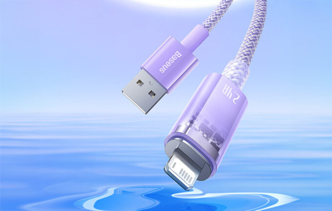 Кабел BASEUS USB-A - Lightning, 2м,2.4А, Explorer S (CATS010105) - Image 10