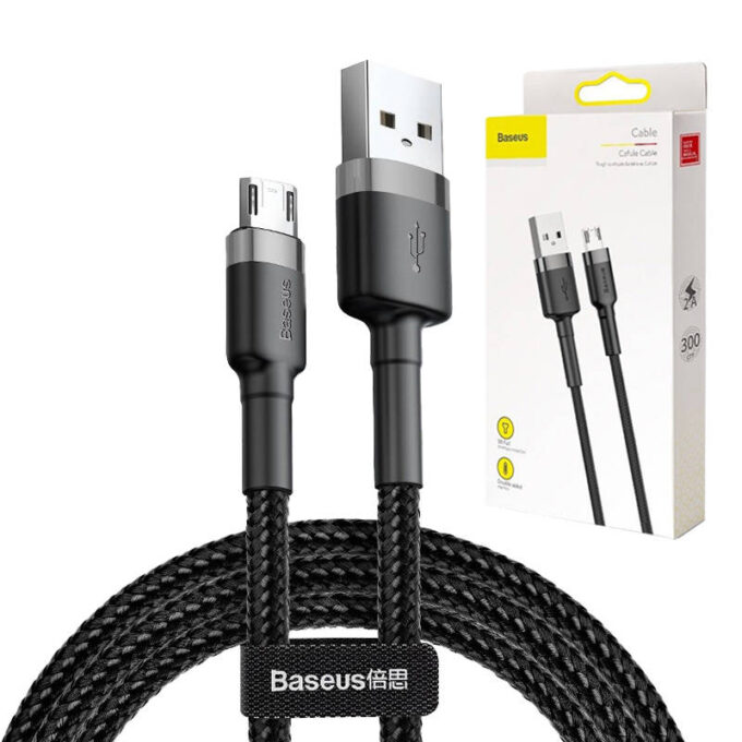 Кабел BASEUS USB-A - Micro USB, 3м, 2A CAFULE (CAMKLF-HG1 ) - Image 6