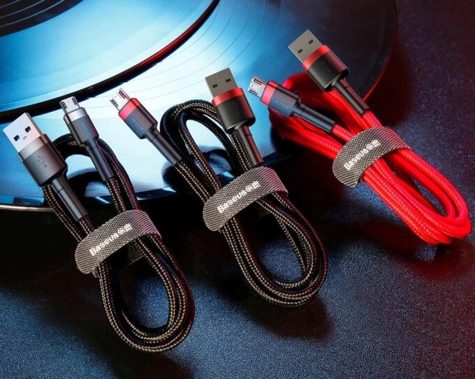 Кабел BASEUS USB-A - Micro USB, 1м, 2.4A CAFULE (CAMKLF-B09) - Image 7