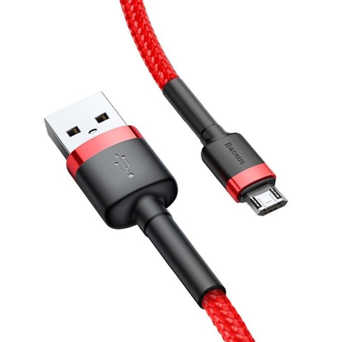 Кабел BASEUS USB-A - Micro USB, 1м, 2.4A CAFULE (CAMKLF-B09) - Image 3