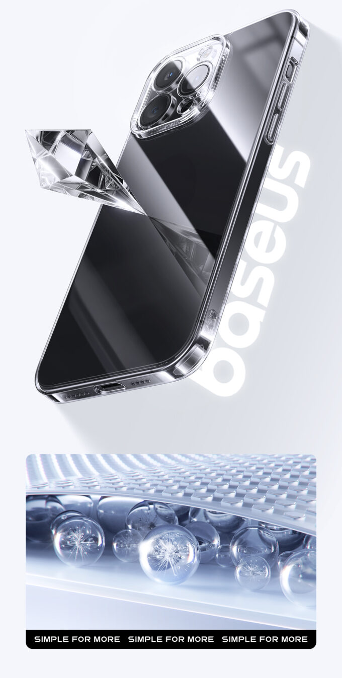 Калъф + стъклен протектор Baseus Corning Series за Apple iPhone 15 Pro Max, SET (P60112203201-03) - Image 5