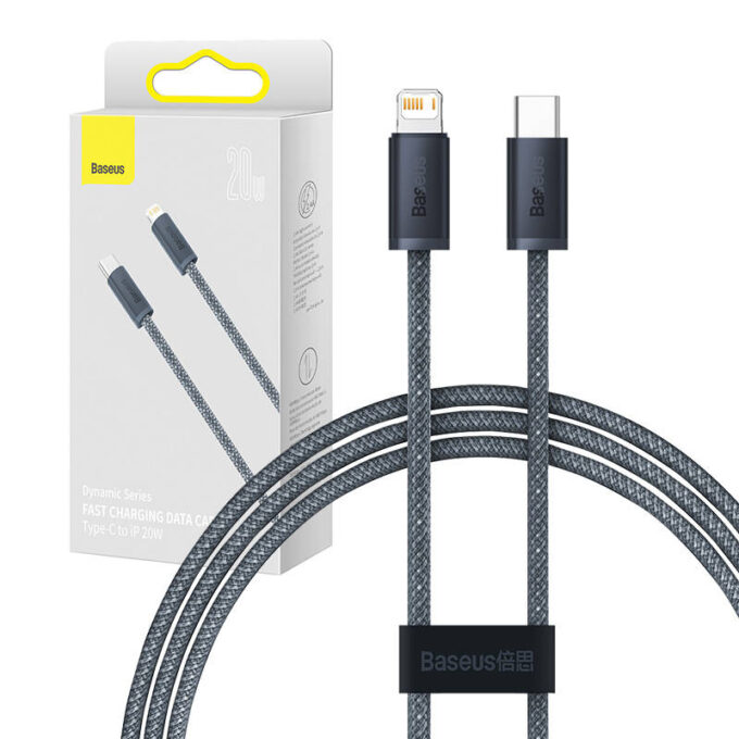 Кабел BASEUS Type-C - Lightning, 1м, 20W, Dynamic - Image 13