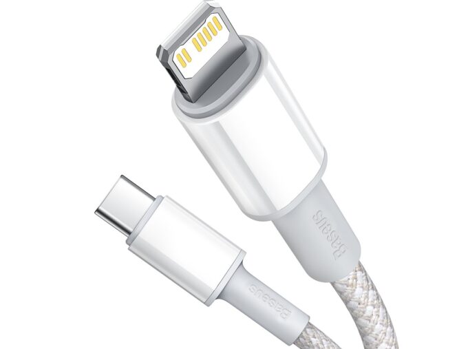 Кабел BASEUS Type-C - Lightning, 1м, 20W, High Density Braided, (CATLGD-02) - Image 9