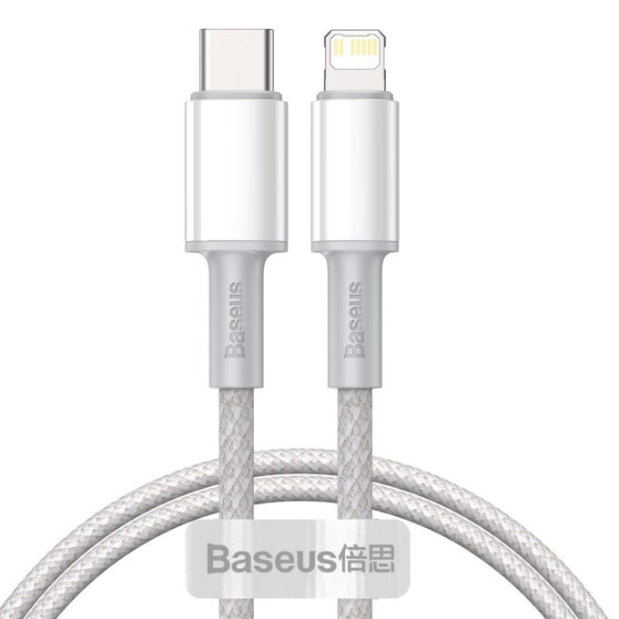 Кабел BASEUS Type-C - Lightning, 1м, 20W, High Density Braided, (CATLGD-02)