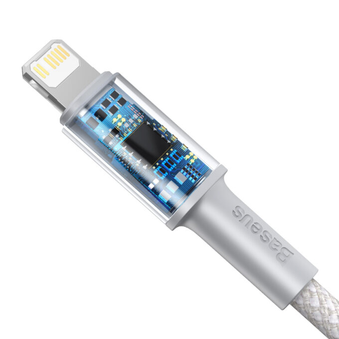 Кабел BASEUS Type-C - Lightning, 1м, 20W, High Density Braided, (CATLGD-02) - Image 7