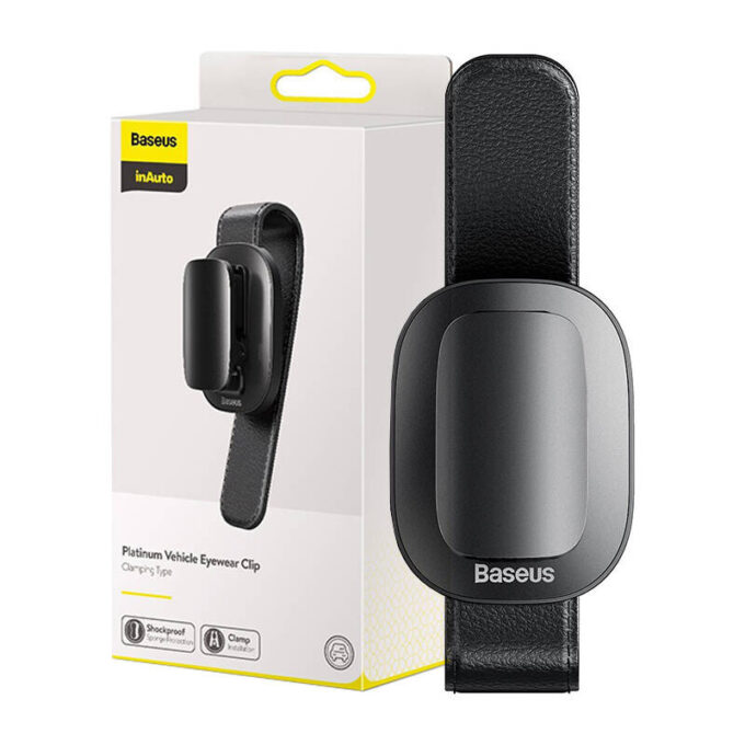 Щипка за очила за автомобил Baseus Platinum Vehicle Eyewear Clip (ACYJN-B01) - Image 6
