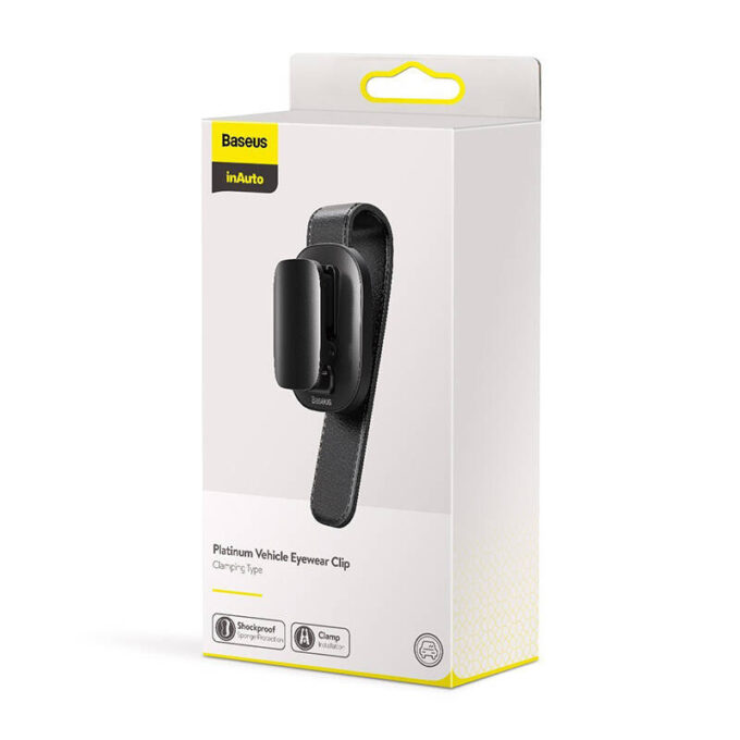 Щипка за очила за автомобил Baseus Platinum Vehicle Eyewear Clip (ACYJN-B01) - Image 7