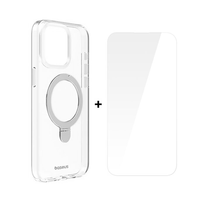 Калъф + стъклен протектор Baseus Sky Ring MagSafe за Apple iPhone 15 Pro - Image 2