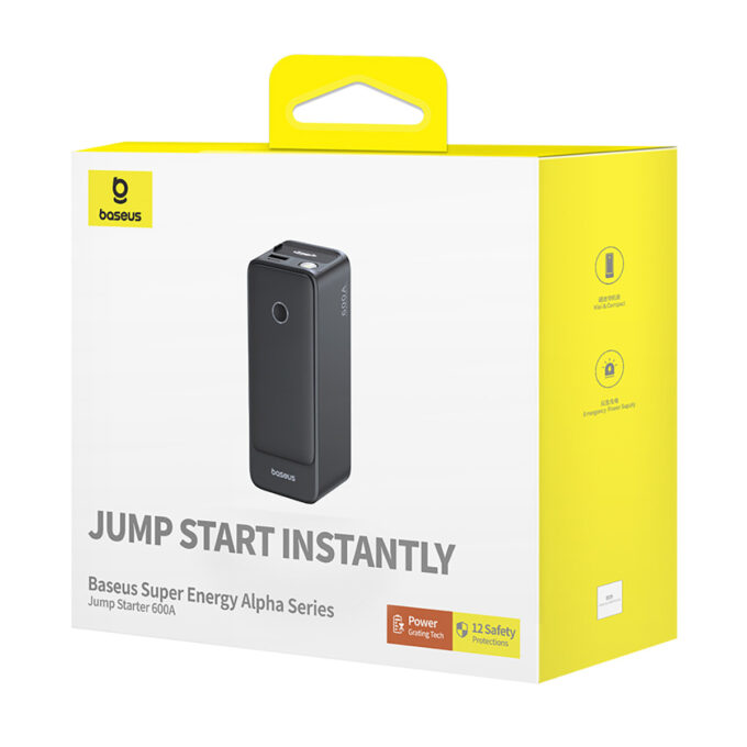 Стартер за автомобил и външна батерия Baseus Super Energy Alpha Starter - 6 000 mAh, 600A + фенер (C00259200121-00) - Image 8