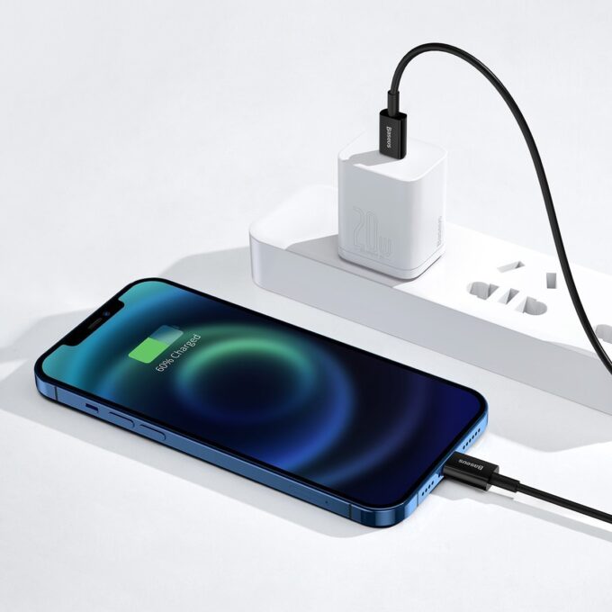 Кабел BASEUS Type-C - Lightning, 1м, 20W, Superior - Image 11