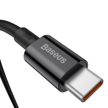 Кабел BASEUS Type-C - Type-C, 2м, 100W, Superior S - Черен