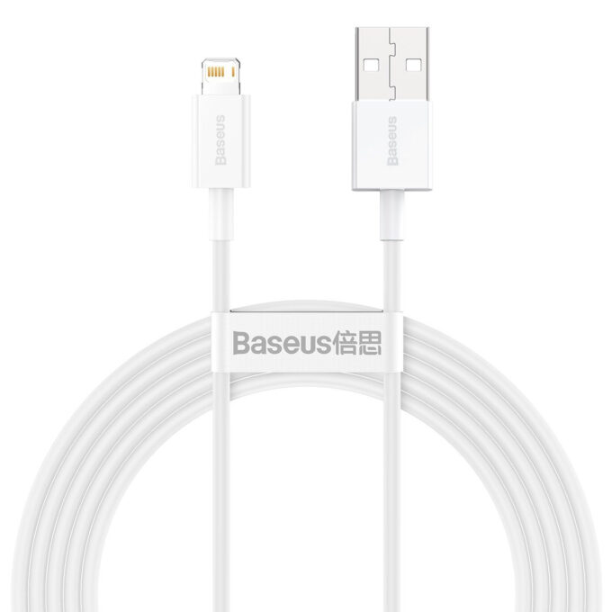 Кабел BASEUS USB-A - Lightning, 2м, 2.4A, Superior - Image 2