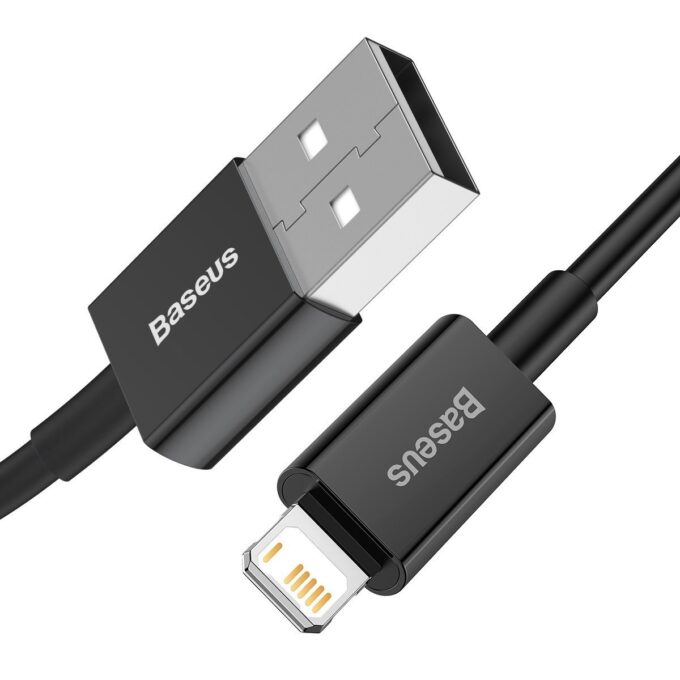 Кабел BASEUS USB-A - Lightning, 2м, 2.4A, Superior - Image 6