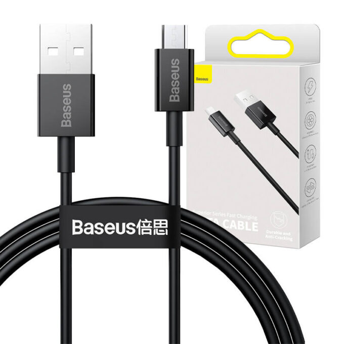 Кабел BASEUS USB-A - Micro USB, 1м, 2A Superior - Image 9