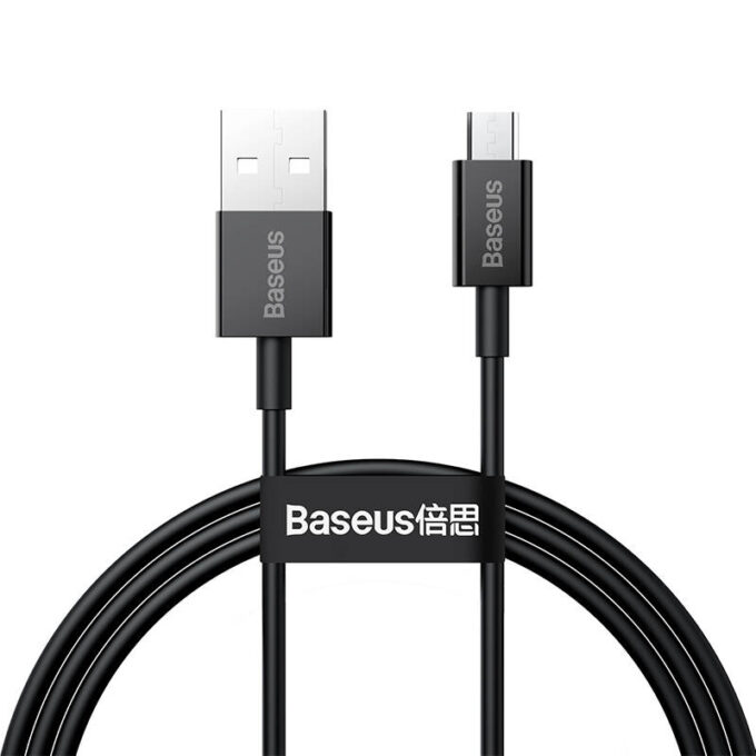 Кабел BASEUS USB-A - Micro USB, 1м, 2A Superior - Image 2