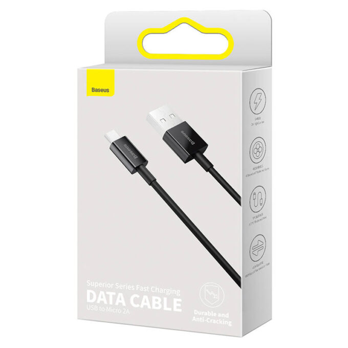 Кабел BASEUS USB-A - Micro USB, 1м, 2A Superior - Image 14
